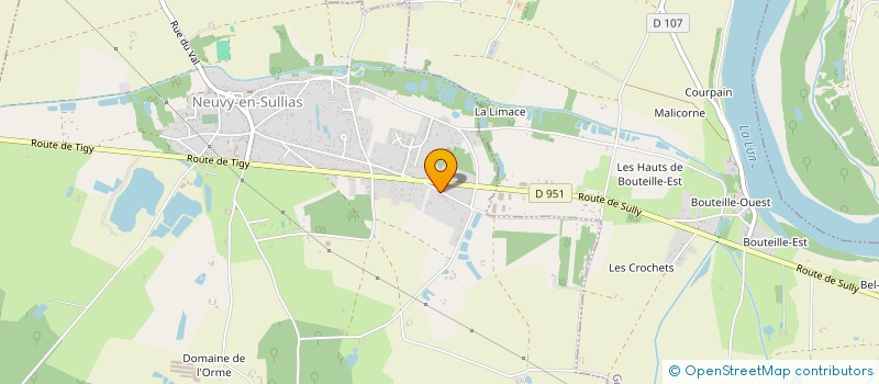 localisation de l'entreprise PACO HABITAT  NEUVY-EN-SULLIAS
