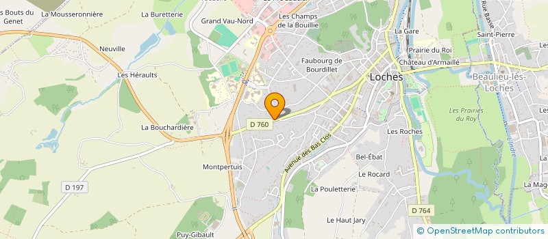 localisation de l'entreprise PACO ROMO INVEST  LOCHES