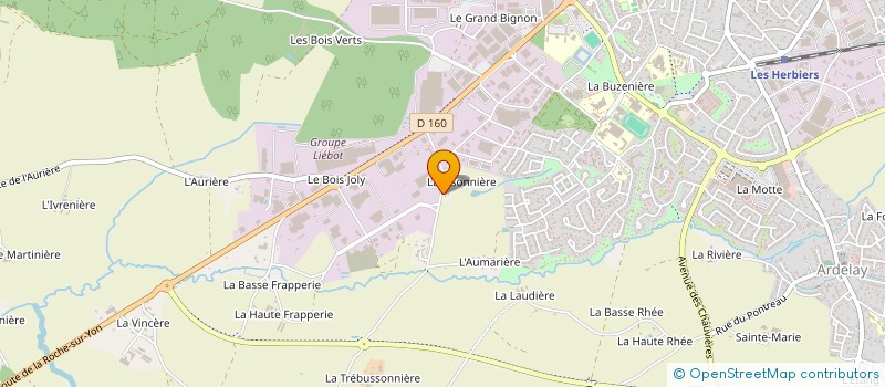 localisation de l'entreprise PACOBA CRECHE à LES HERBIERS