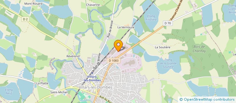 localisation de l'entreprise PACOBAGO à VILLARS-LES-DOMBES