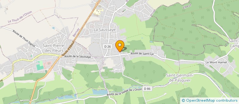 localisation de l'entreprise PACOJE SAGU  LA SAUSSAYE