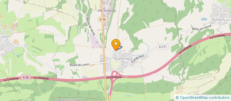 localisation de l'entreprise PACOJOJA 25  AUTECHAUX