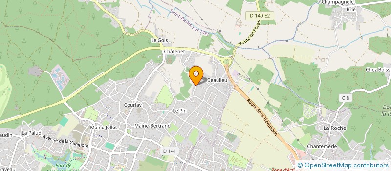 localisation de l'entreprise PACOMA  SAINT-PALAIS-SUR-MER