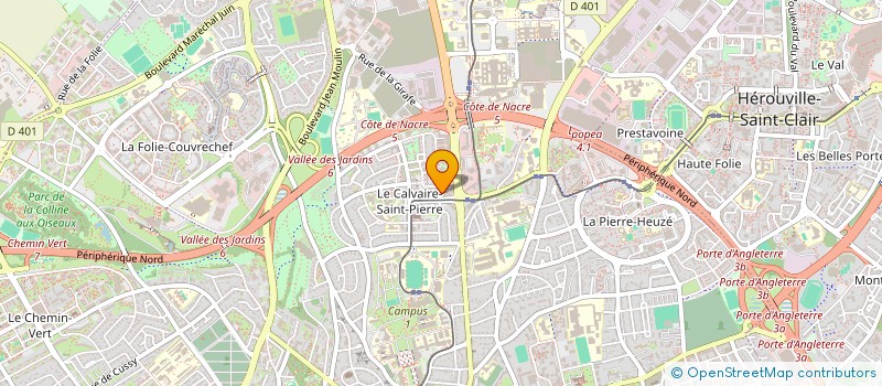 localisation de l'entreprise PACOME ET OLIVIER à CAEN