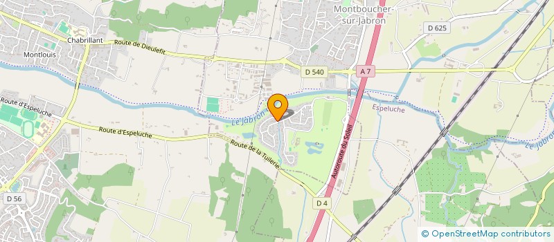 localisation de l'entreprise PACORELIO  MONTBOUCHER-SUR-JABRON