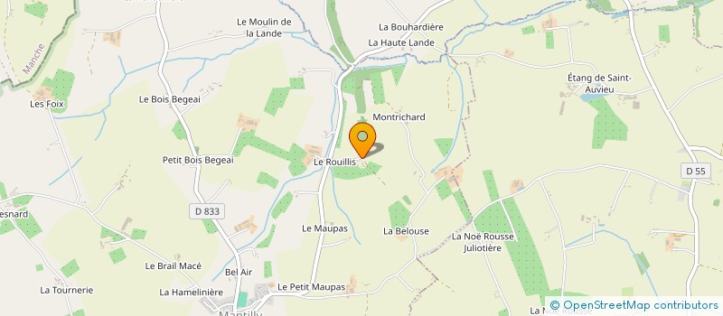 localisation de l'entreprise PACORY à MANTILLY