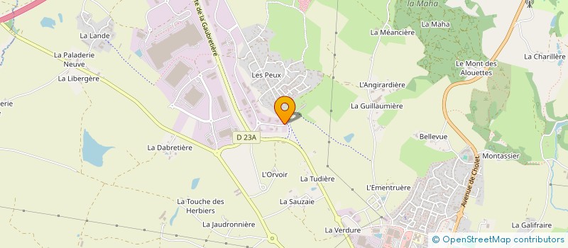 localisation de l'entreprise PACORY CRECHE à LES HERBIERS