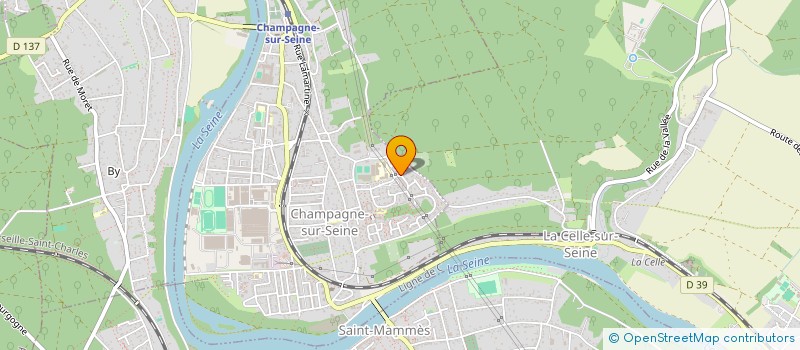 localisation de l'entreprise PACOSANTOS  CHAMPAGNE-SUR-SEINE