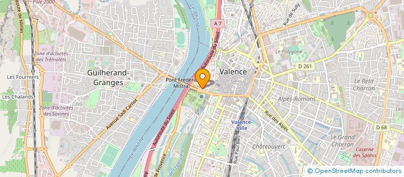 localisation de l'entreprise PACOSOLEIL à VALENCE