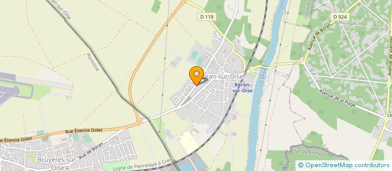 localisation de l'entreprise PACOSYL à BORAN-SUR-OISE