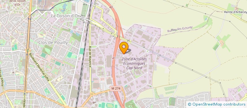 localisation de l'entreprise PACOTTE ET MIGNOTTE SN  DIJON