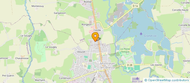 localisation de l'entreprise PACQUELET INVESTISSEMENT  JAYAT