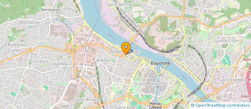 localisation de l'entreprise PACQUET à BAYONNE