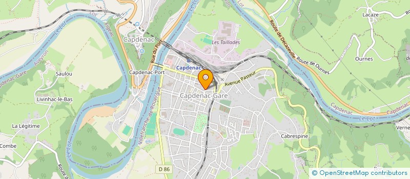 localisation de l'entreprise PACQUET-DELAIRE  CAPDENAC-GARE