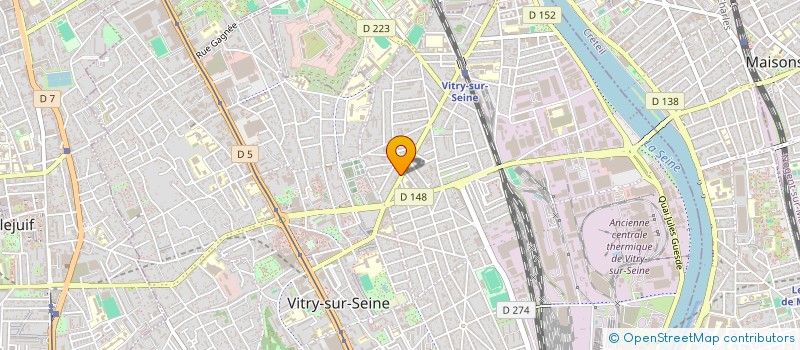 localisation de l'entreprise PACRUZ à VITRY-SUR-SEINE