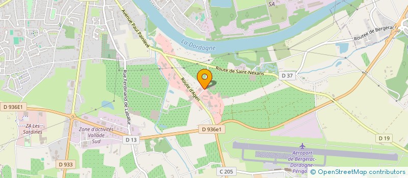 localisation de l'entreprise PACRYAM à BERGERAC