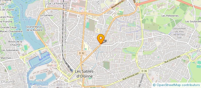 localisation de l'entreprise PACT à LES SABLES D'OLONNE