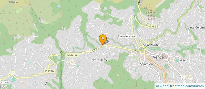 localisation de l'entreprise PACT  VENCE