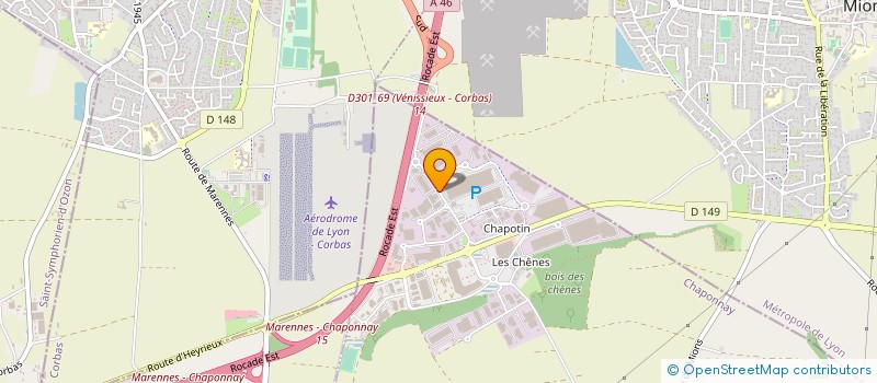 localisation de l'entreprise PACT  CHAPONNAY