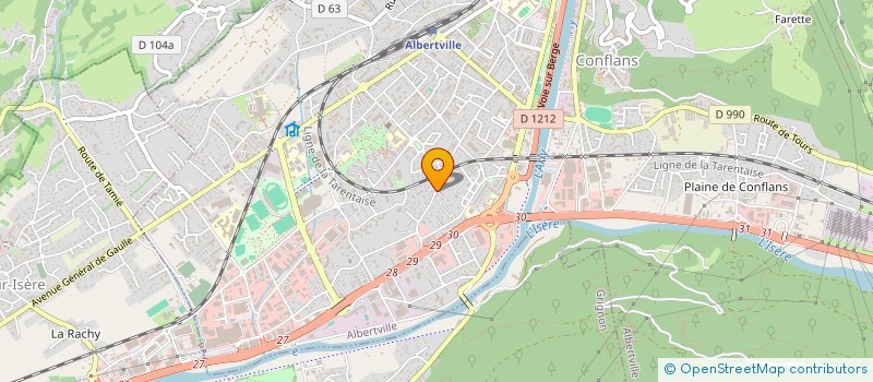 localisation de l'entreprise PACT  ALBERTVILLE