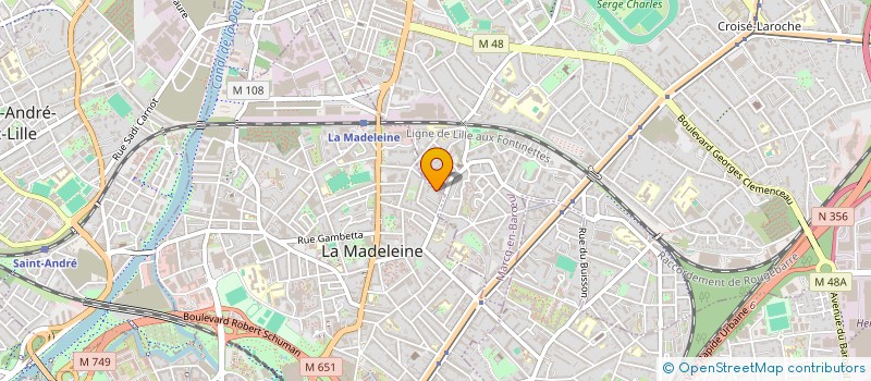 localisation de l'entreprise PACT à LA MADELEINE