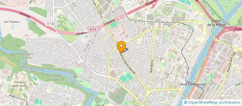 localisation de l'entreprise PACT ANJOU HABITAT DEVELOPPEMENT à ANGERS