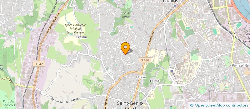 localisation de l'entreprise PACT FRANCE SARL à SAINT-GENIS-LAVAL