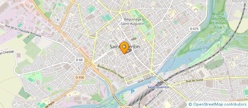localisation de l'entreprise PACT-G  SAINT-QUENTIN