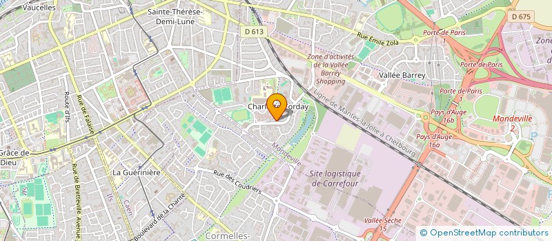 localisation de l'entreprise PACTE 14 à MONDEVILLE