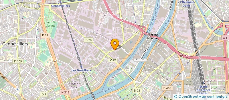 localisation de l'entreprise PACTE ISOLATIONS à GENNEVILLIERS