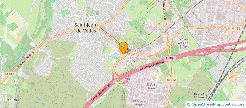 localisation de l'entreprise PACTE ORL 34  SAINT-JEAN-DE-VEDAS