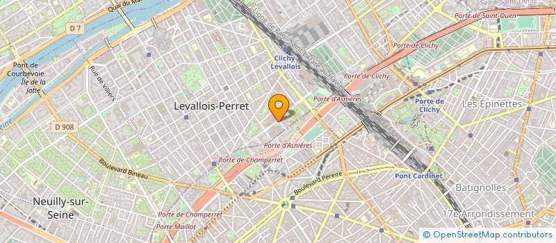 localisation de l'entreprise PACTOLE FILMS à LEVALLOIS-PERRET