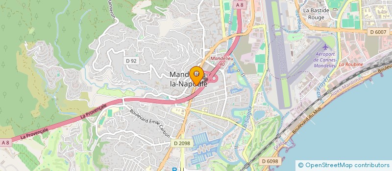 localisation de l'entreprise PACXS  MANDELIEU-LA-NAPOULE