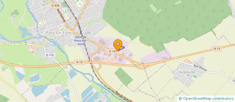 localisation de l'entreprise PACY DISTRIBUTION à PACY-SUR-EURE