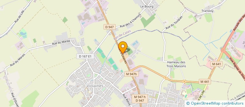 localisation de l'entreprise PAD  LA BASSEE