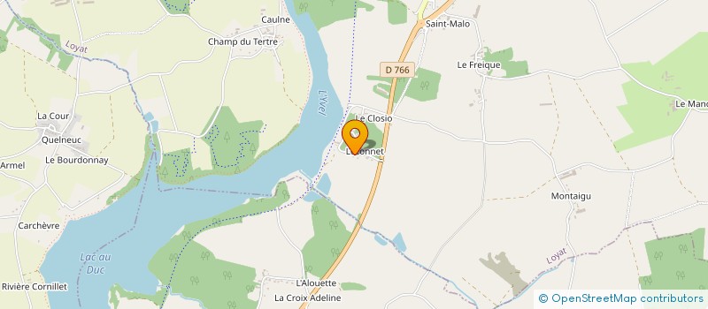 localisation de l'entreprise PAD à LOYAT