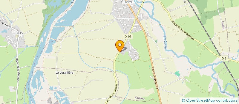 localisation de l'entreprise PADA  CUZIEU