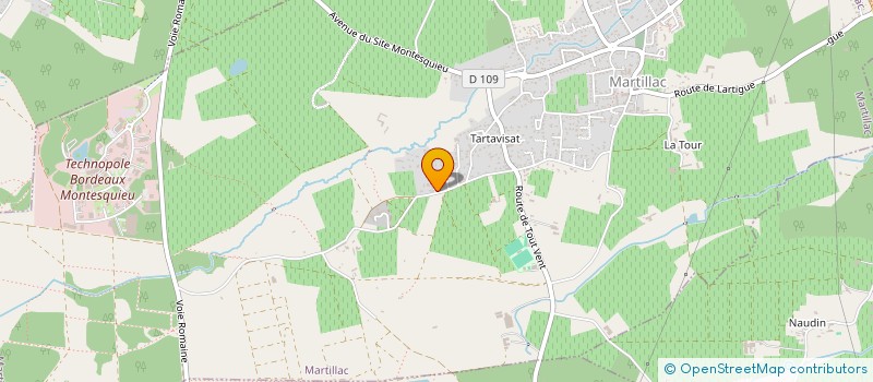 localisation de l'entreprise PADA FINANCES à MARTILLAC