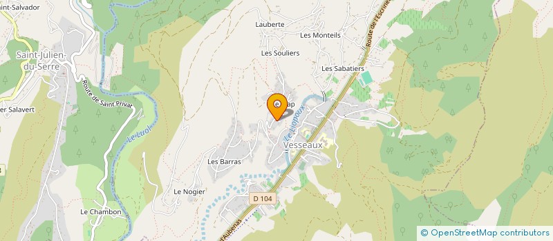 localisation de l'entreprise PADADAM  VESSEAUX