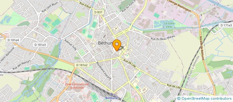 localisation de l'entreprise PADAMA  BETHUNE