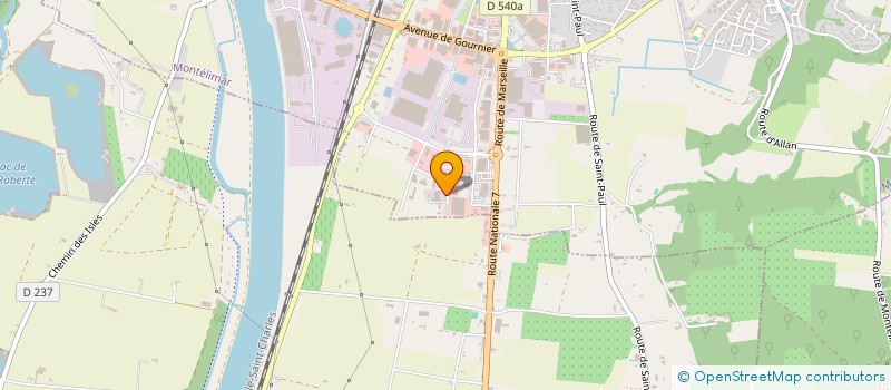 localisation de l'entreprise PADANOUGA à MONTELIMAR