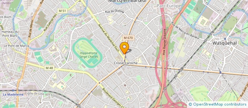 localisation de l'entreprise PADD LILLE à MARCQ-EN-BARŒUL
