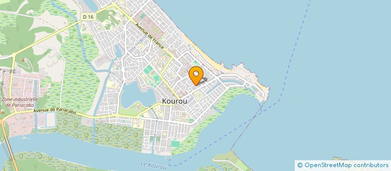 localisation de l'entreprise PADDLE GUYANE EVASION  KOUROU