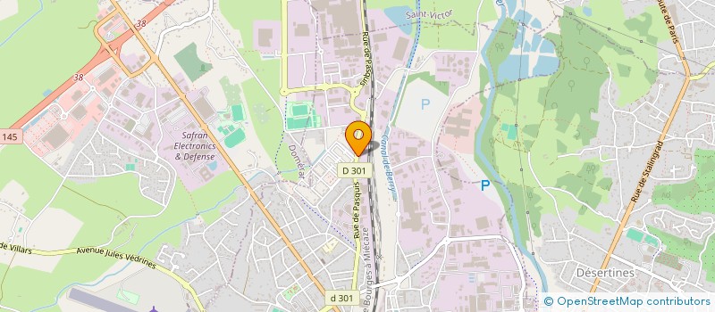 localisation de l'entreprise PADDOCK AVENUE  MONTLUCON