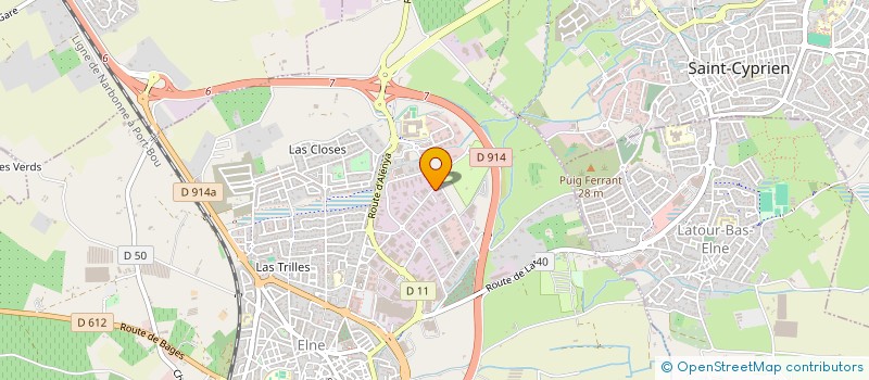 localisation de l'entreprise PADDOCK66  ELNE