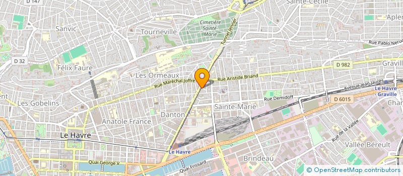 localisation de l'entreprise PADDY à LE HAVRE