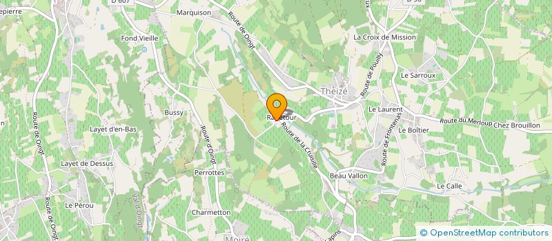 localisation de l'entreprise PADDY  THEIZE