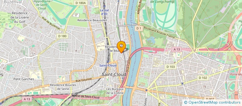 localisation de l'entreprise PADE à SAINT-CLOUD