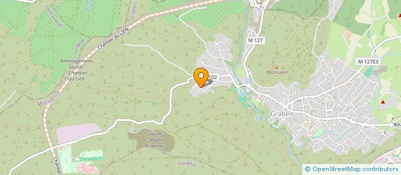 localisation de l'entreprise PADE  GRABELS