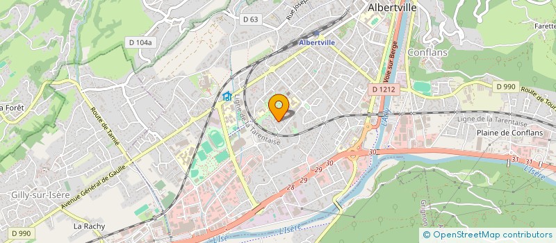 localisation de l'entreprise PADEIRIA à ALBERTVILLE